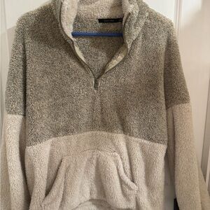 Doe & Rae Cream Fleece Jacket